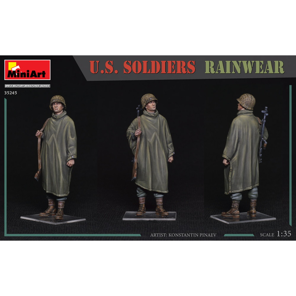 スケール :: 1/35スケール :: ミニアート 1/35 WW.II アメリカ軍 雨天の行軍 歩兵 5体セット プラモデル MA35245 -  プラモデル通販専門店【ホビコレ】｜飛行機・車・鉄道模型・完成品販売